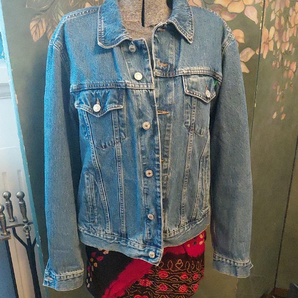 Vintage 90s United Colors Of Benetton MADE IN ITALY Jean Jacket - Picture 2 of 10